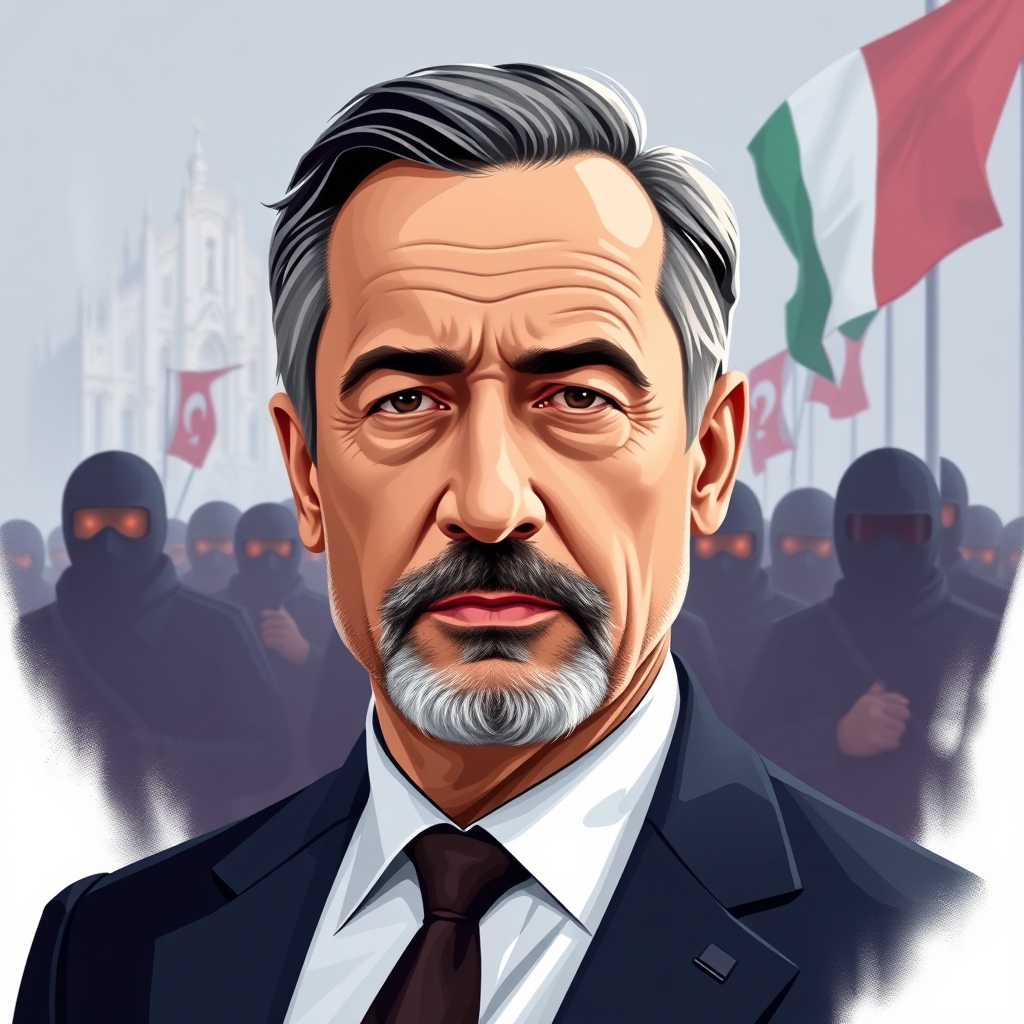 Milan protesters