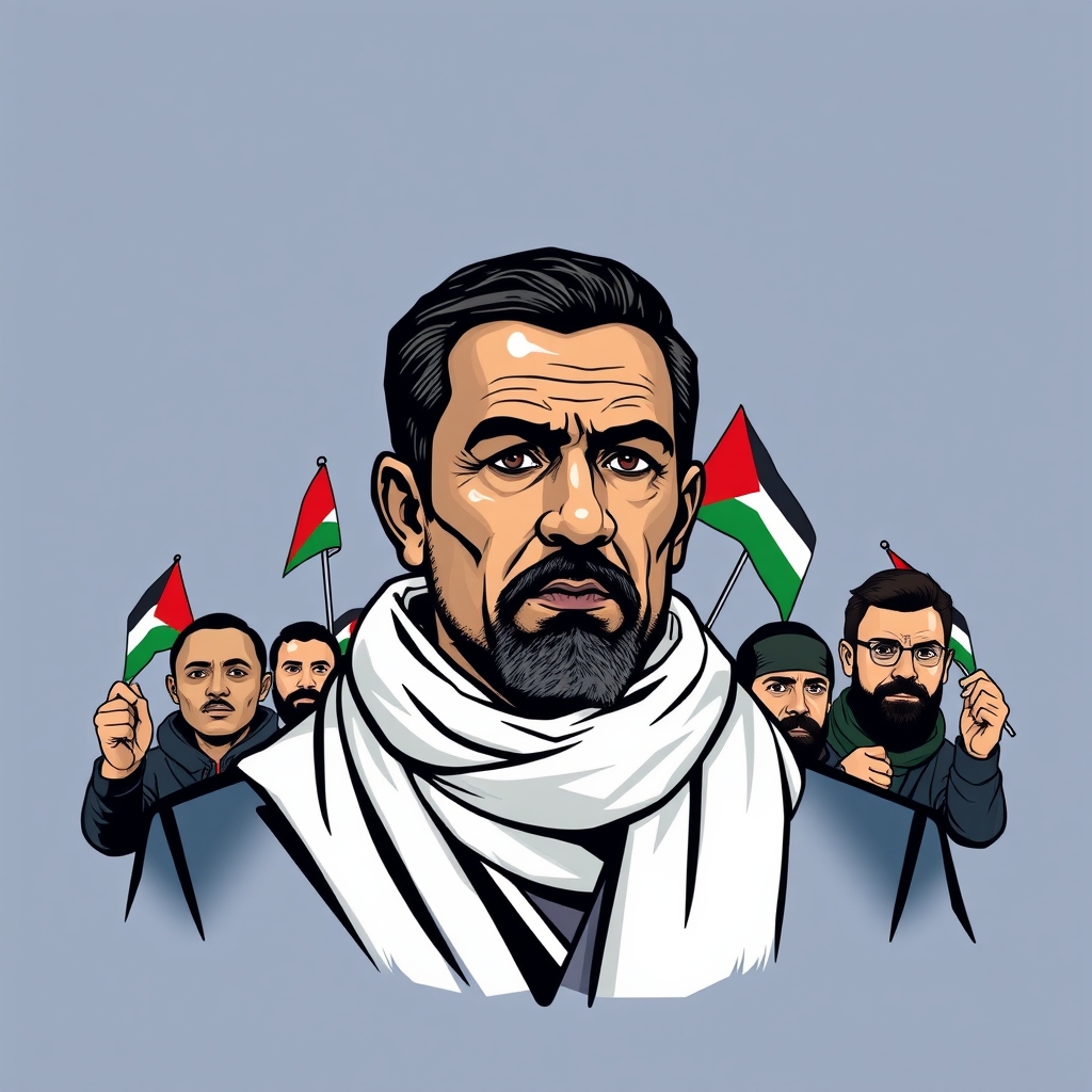 Pro-Palestine football fans
