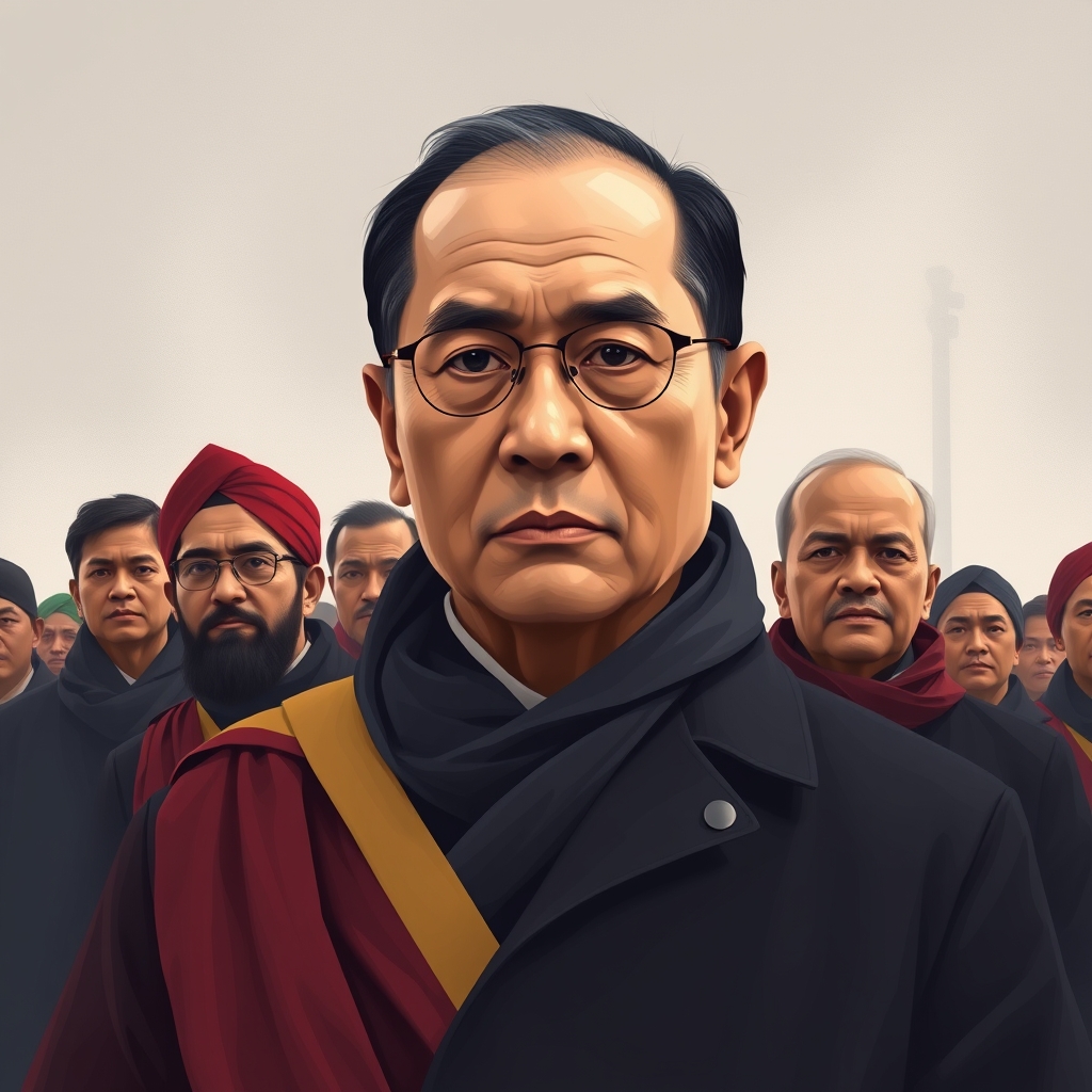 Tibetan exiles in New Delhi