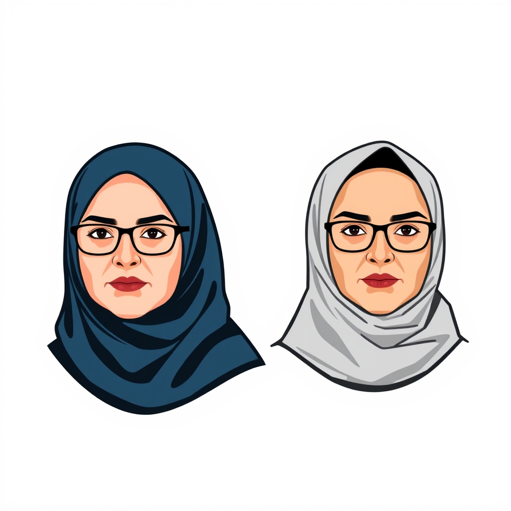 Two Muslim women journalists