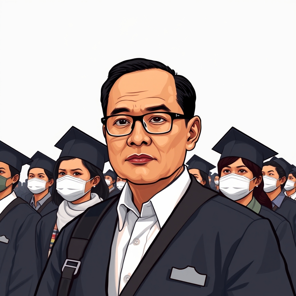 University students in Jakarta